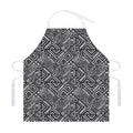 Black And White African Tribal Print Adjustable Apron