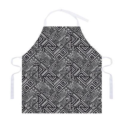 Black And White African Tribal Print Adjustable Apron