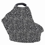 Black And White African Tribal Print Baby Seat Cover
