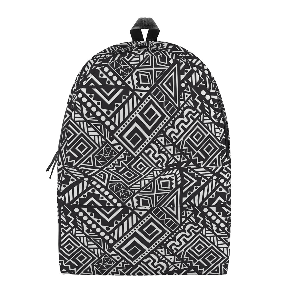 Black And White African Tribal Print Backpack