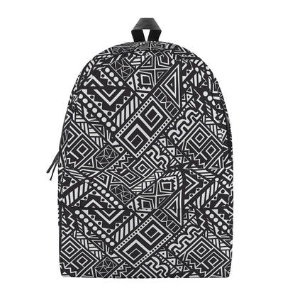 Black And White African Tribal Print Backpack