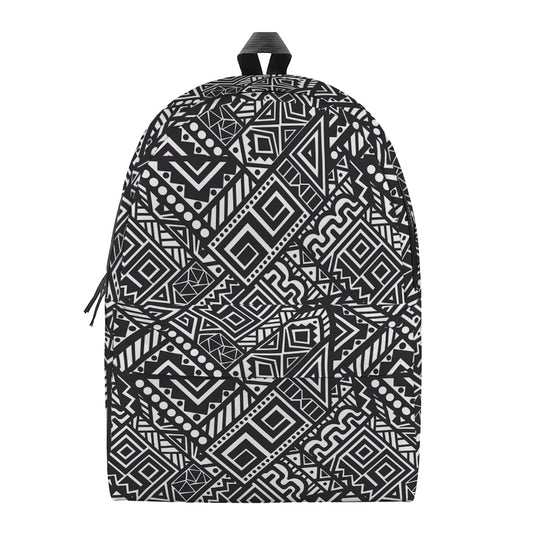 Black And White African Tribal Print Backpack