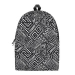 Black And White African Tribal Print Backpack