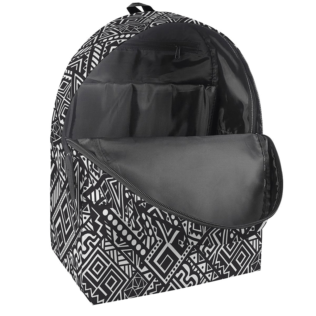 Black And White African Tribal Print Backpack
