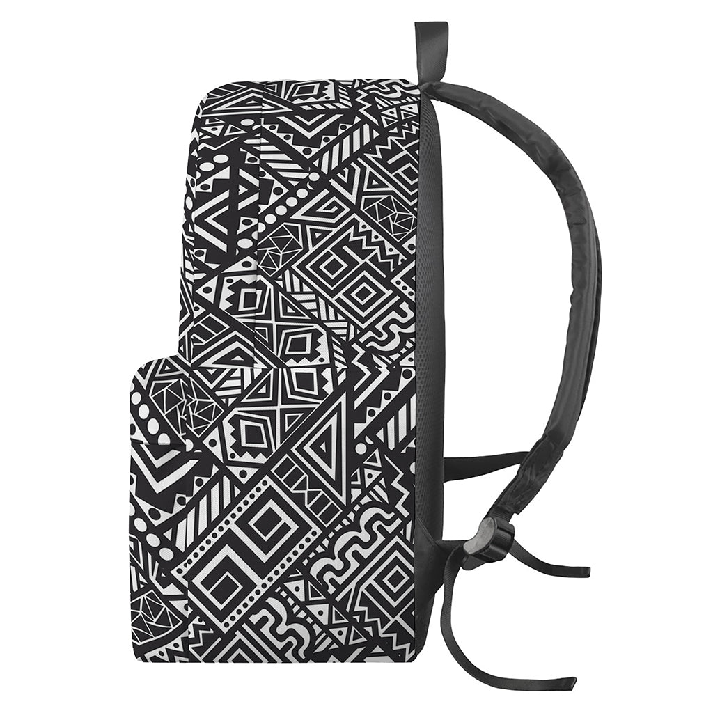Black And White African Tribal Print Backpack