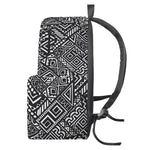 Black And White African Tribal Print Backpack