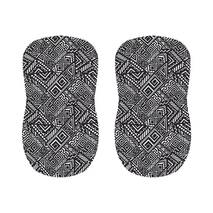 Black And White African Tribal Print Bar Stool Covers