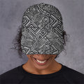 Black And White African Tribal Print Baseball Cap