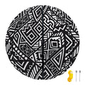 Black And White African Tribal Print Basketball