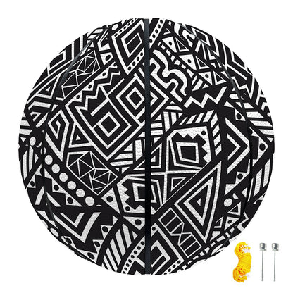 Black And White African Tribal Print Basketball