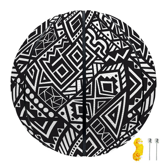 Black And White African Tribal Print Basketball