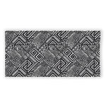 Black And White African Tribal Print Beach Towel