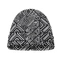 Black And White African Tribal Print Beanie