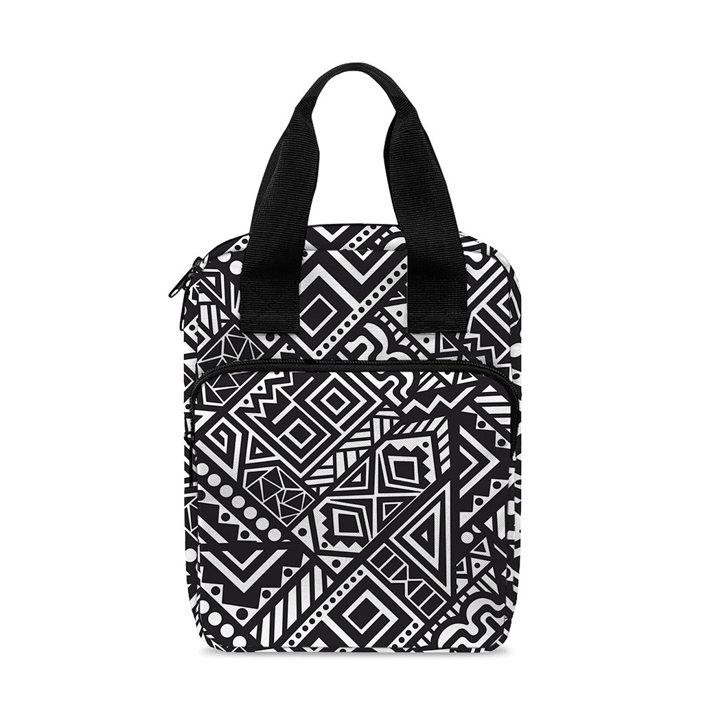 Black And White African Tribal Print Bible Tote Bag