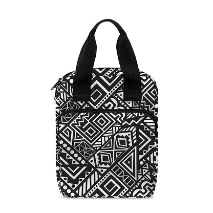 Black And White African Tribal Print Bible Tote Bag