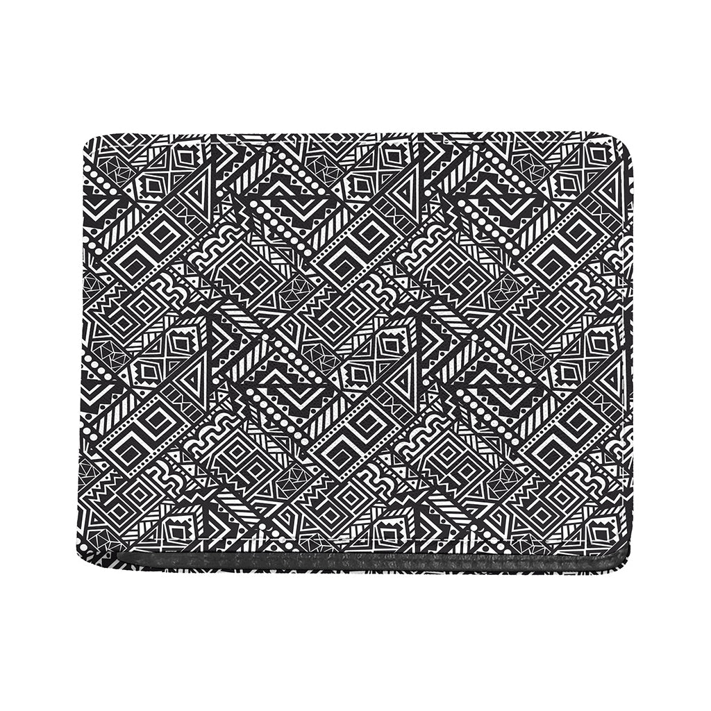 Black And White African Tribal Print Bifold Wallet