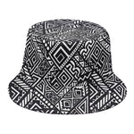 Black And White African Tribal Print Bucket Hat