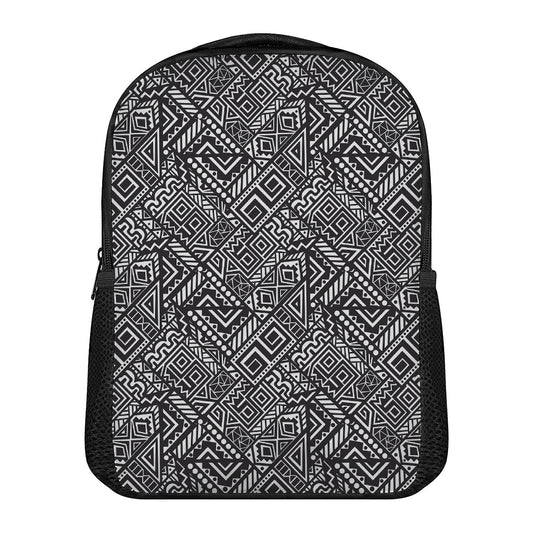 Black And White African Tribal Print Casual Backpack