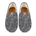 Black And White African Tribal Print Casual Shoes