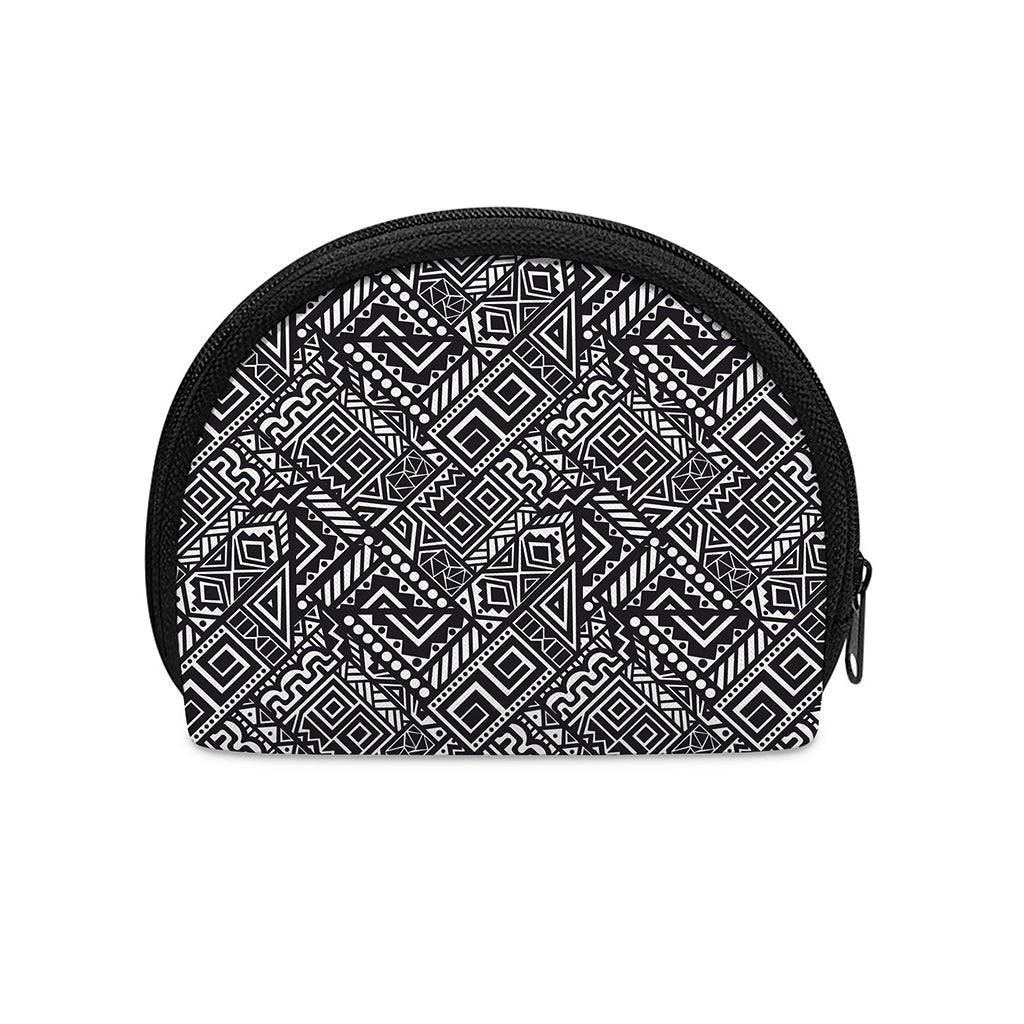 Black And White African Tribal Print Coin Purse
