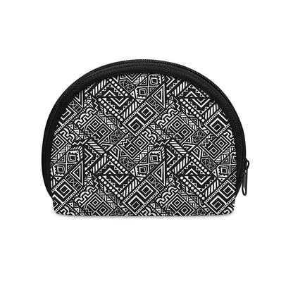 Black And White African Tribal Print Coin Purse