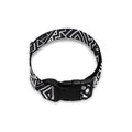 Black And White African Tribal Print Dog Collar