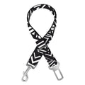 Black And White African Tribal Print Dog Seat Belt