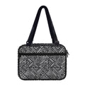 Black And White African Tribal Print Double Strap Bible Bag