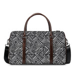 Black And White African Tribal Print Duffle Bag