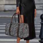 Black And White African Tribal Print Duffle Bag