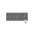 Black And White African Tribal Print Extended Mouse Pad