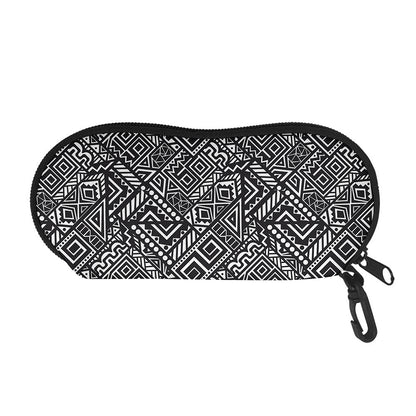 Black And White African Tribal Print Glasses Case