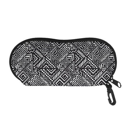 Black And White African Tribal Print Glasses Case