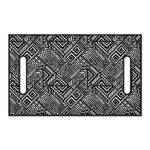 Black And White African Tribal Print Golf Cart Seat Cover