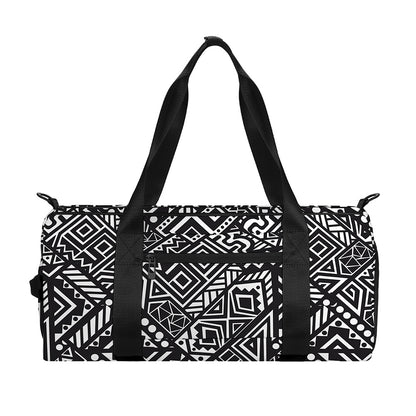 Black And White African Tribal Print Gym Bag