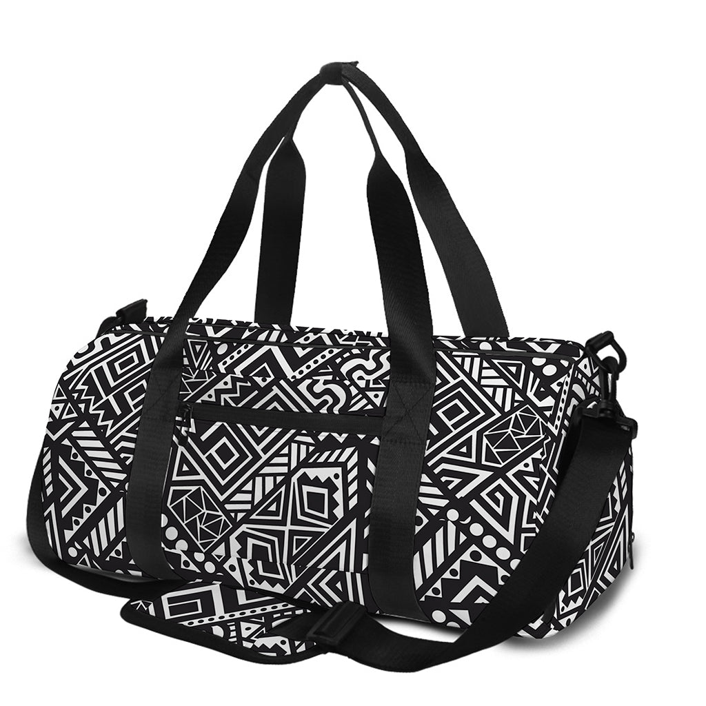Black And White African Tribal Print Gym Bag