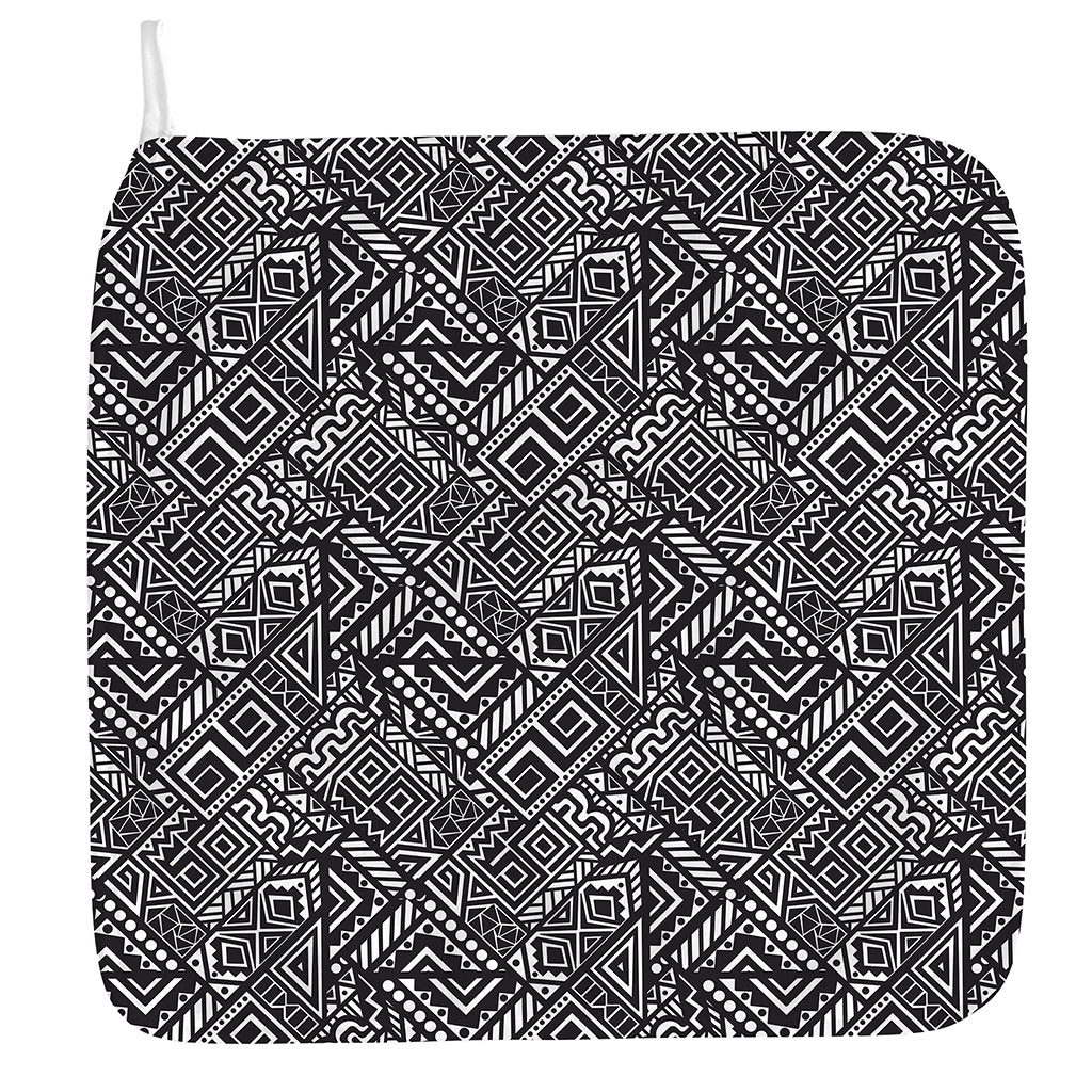 Black And White African Tribal Print Hand Towel