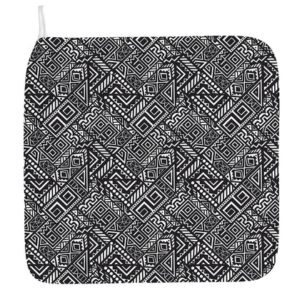 Black And White African Tribal Print Hand Towel