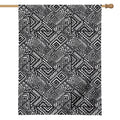 Black And White African Tribal Print House Flag