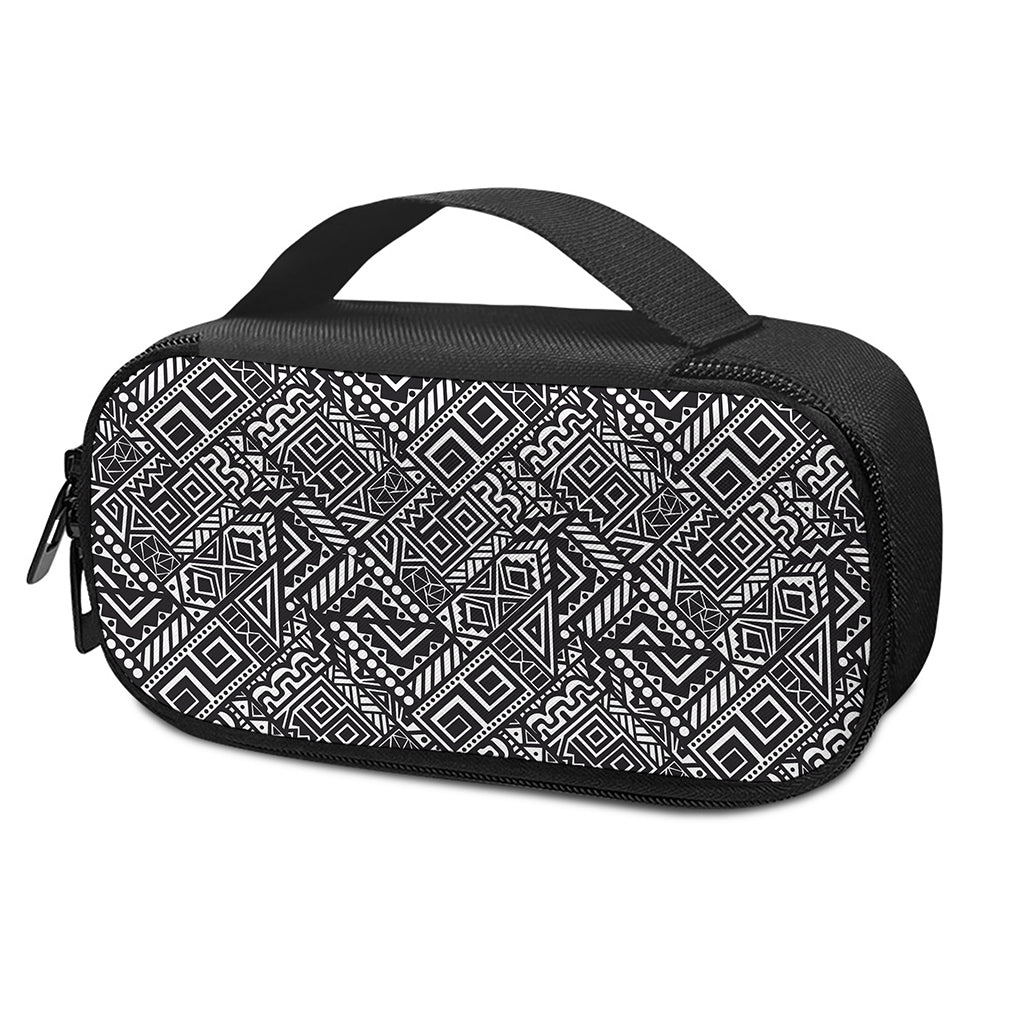 Black And White African Tribal Print Insulin Cooler Travel Case