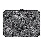 Black And White African Tribal Print Laptop Sleeve
