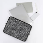 Black And White African Tribal Print Laptop Sleeve