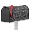 Black And White African Tribal Print Mailbox Cover