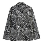 Black And White African Tribal Print Men's Blazer