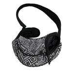 Black And White African Tribal Print Pet Sling Carrier