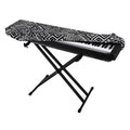 Black And White African Tribal Print Piano Keyboard Cover