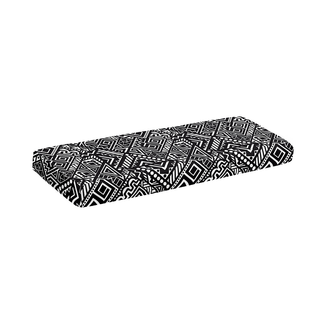 Black And White African Tribal Print Piano Keyboard Cover