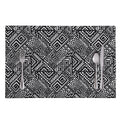 Black And White African Tribal Print Placemat