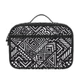 Black And White African Tribal Print Portable Lunch Bag