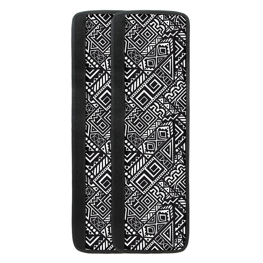 Black And White African Tribal Print Refrigerator Handle Covers